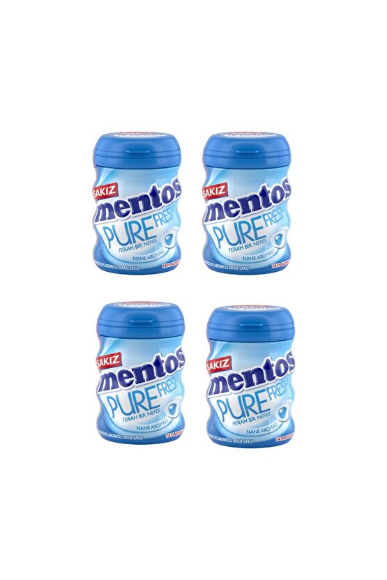 Pure Fresh Nane Aromalı Şekersiz Draje Sakız 60 g x 4 Adet