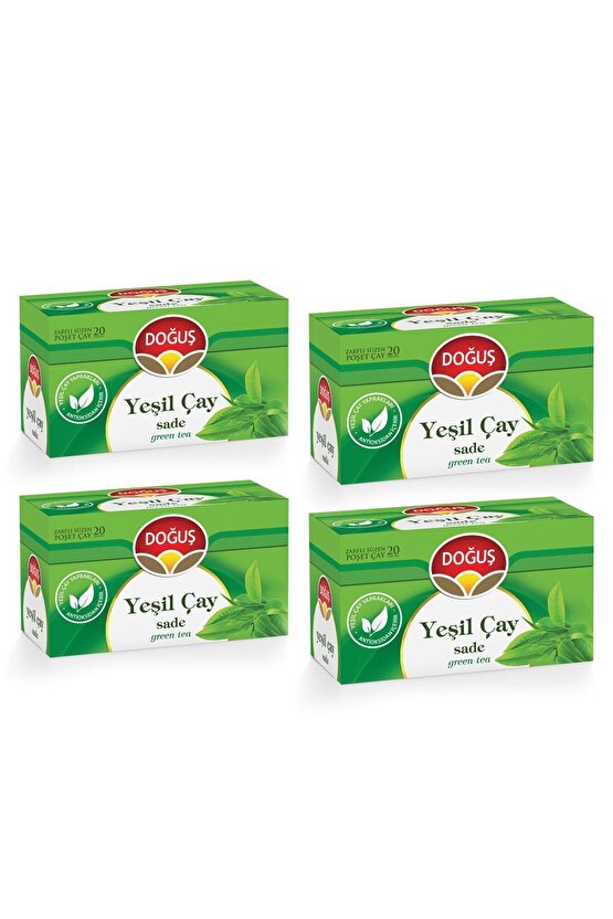 Yeşil Çay Sade 20li X 4 Adet