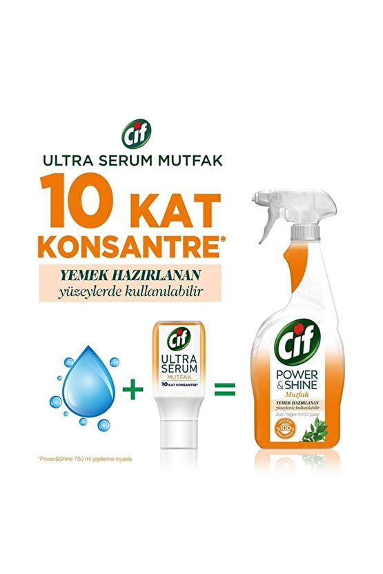 Sprey Power Shine Mutfak 750ml Ultra Serum Mutfak 70ml