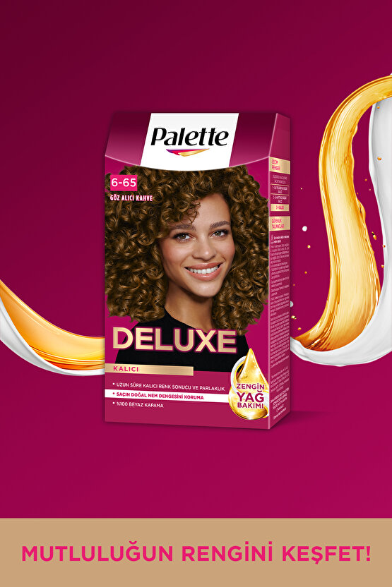Deluxe 6-65 Göz Alıcı Kahve Zengin Yağ Bakımı Kit Saç Boyası Bakım Maskesi