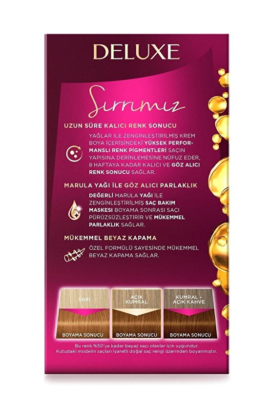 Deluxe Saç Boyası Yoğun Renkler 7-554 Altın Karamel