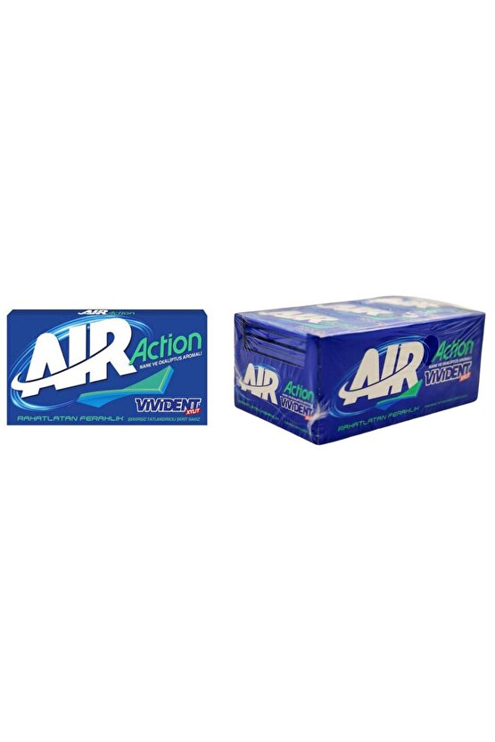 Air Action Rahatlatan Ferahlık Nane Aromalı Şekersiz Sakız 26 g x 18 Adet