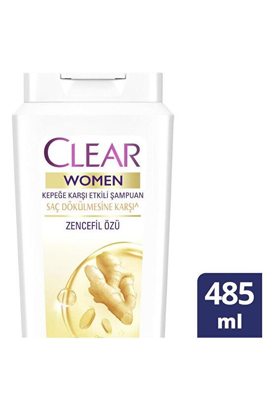 Women Kepeğe Karşı Etkili Şampuan Saç Dökülmesine Karşı Zencefil Özü 485 ml