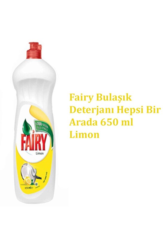 Bulaşık Deterjanı Limonlu 650 ml Domestos Çamaşır Suyu Cif Krem Temizleyici 750 ml Limon