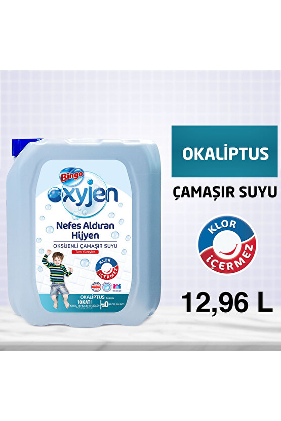 Oksijen Çamaşır Suyu 3,24 Lt Okaliptus 4lü