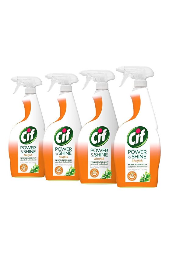 Power & Shine Mutfak Sprey 750 ml - 4lü Paket