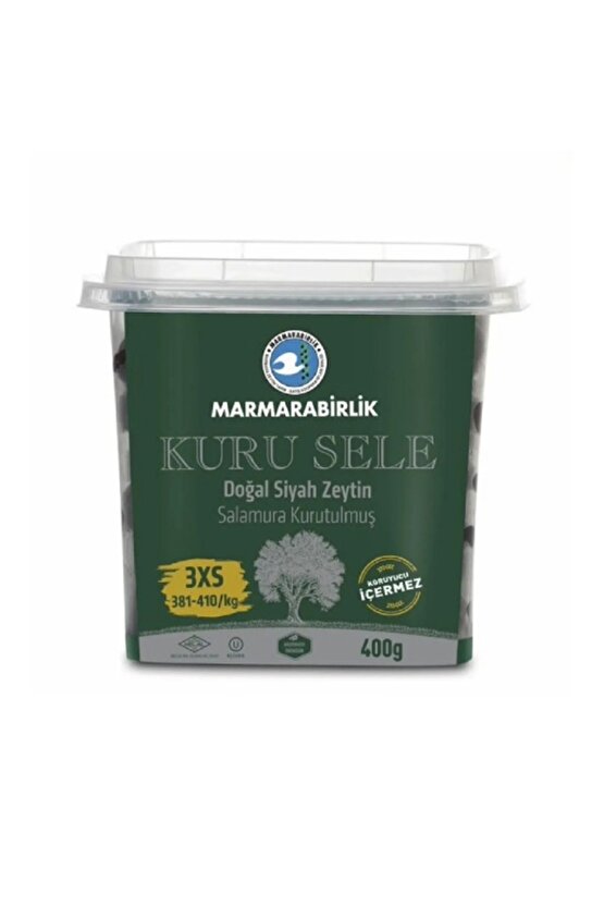 Siyah Zeytin Kuru Sele 400 Gr. (381-410)