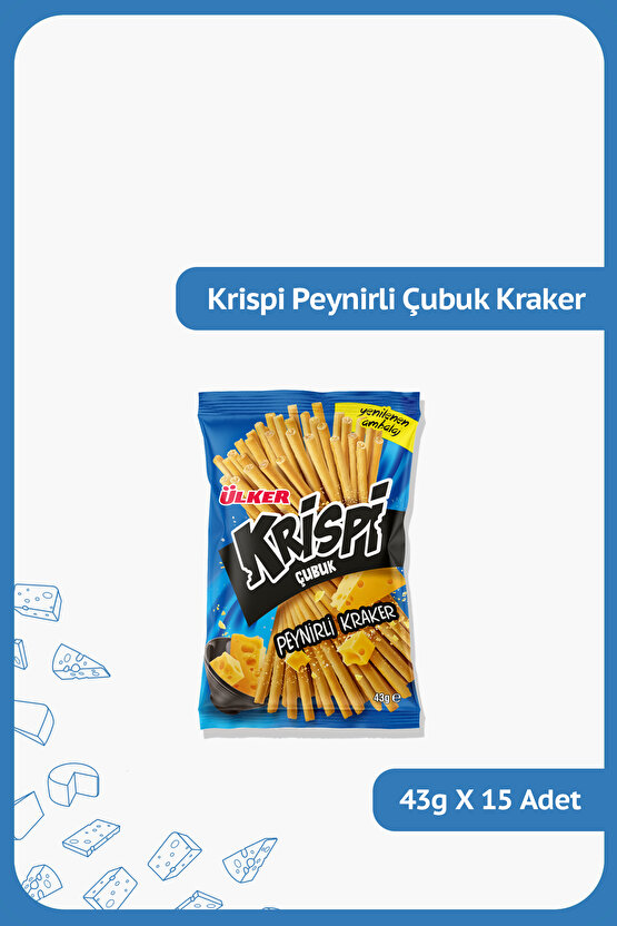 KRİSPİ Peynirli Çubuk Kraker - 54 gram - 15 Adet