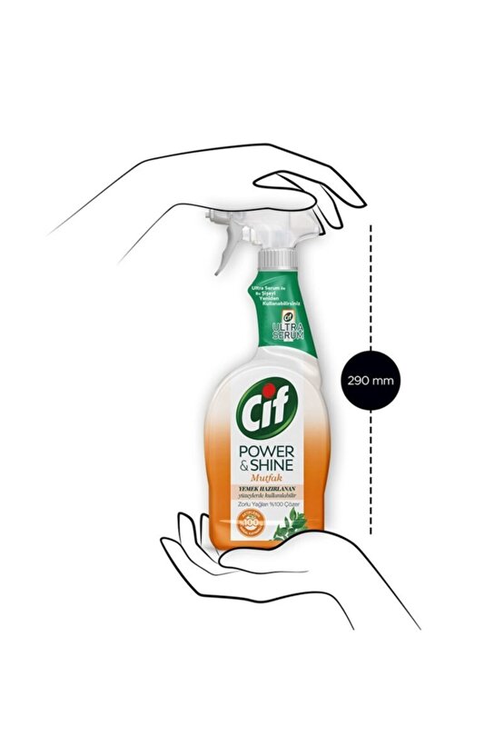 Power & Shine Sprey Temizleyici Mutfak Yağ Çözücü 750 ml