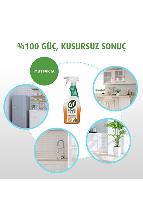 Power & Shine Sprey Temizleyici Mutfak Yağ Çözücü 750 ml