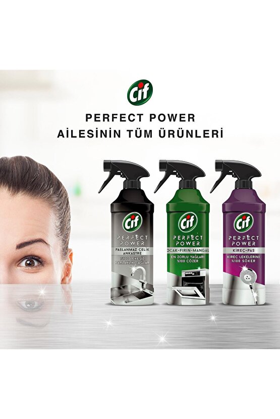 Power Perfect Fırın Ocak Mangal için Sprey Temizleyici 435 ml