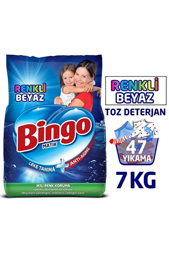 Renkli & Beyaz Toz Çamaşır Deterjanı 6 kg