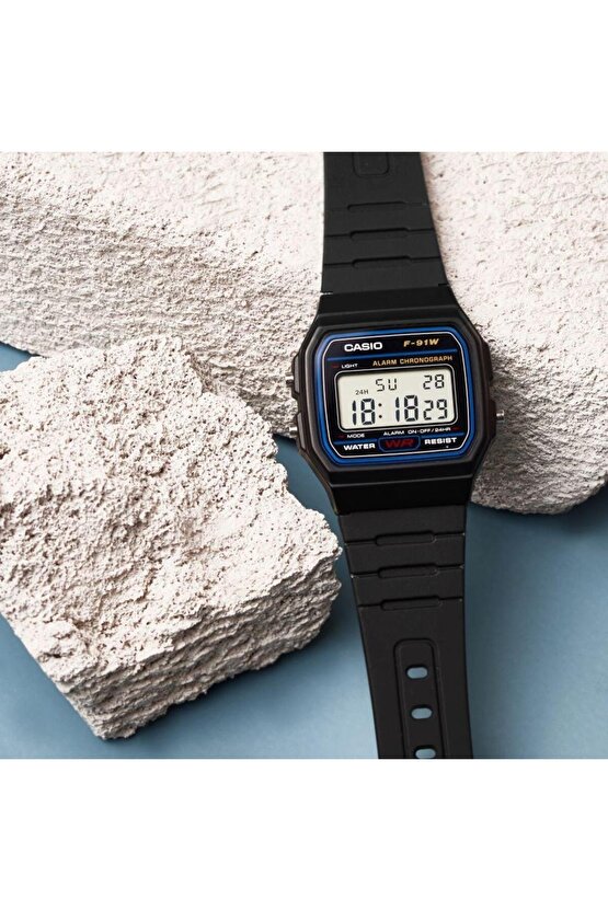 F-91W-1DG Retro Plastik Dijital Erkek Kol Saati