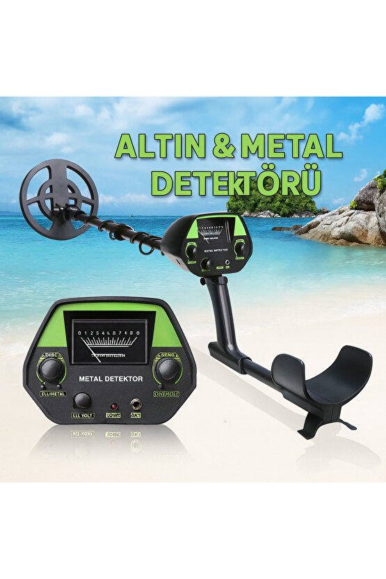 Altın & Metal Dedektörü – Hazine, Takı ve Değerli Metal Arama Cihazı, Derin Algılama