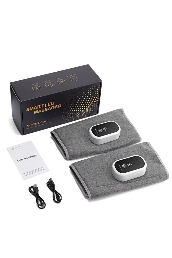 Kablosuz Hava Basınçlı Masaj Aleti 3 Mod+3 Seviye Şarjlı Bacak Baldır Kol Ayak Masaj Cihazı 2’li Set