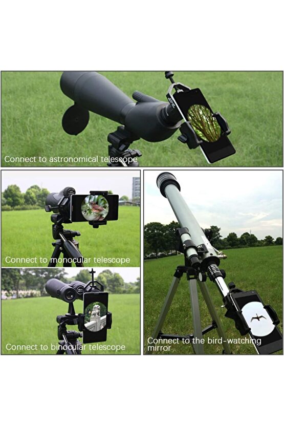 Dürbün Teleskop Mikroskop Için Telefon Bağlantı Aparatı Universal Telefon Tutucu Adaptör