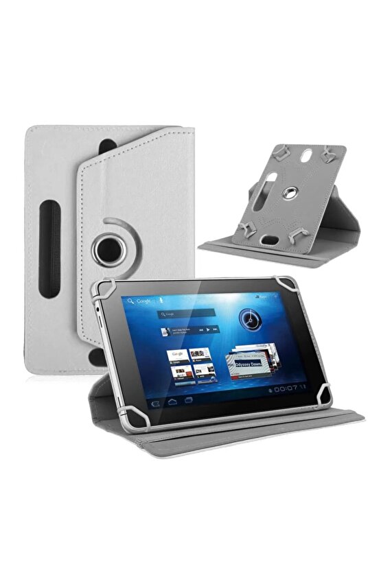 Casper VIA S40 10.4 Uyumlu UNİVERSAL Dönerli Standlı Tablet Kılıfı +Dokunmatik Kalem
