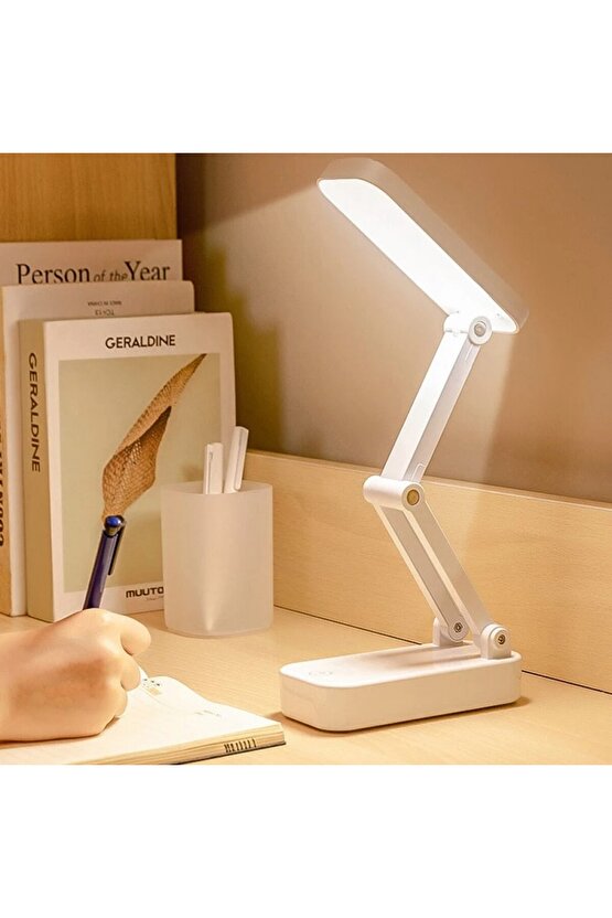 Katlanabilir Taşınabilir 24 LEDli Masa Lambası- 3 Farklı Aydınlatma Moduyla Pratik ve Şık