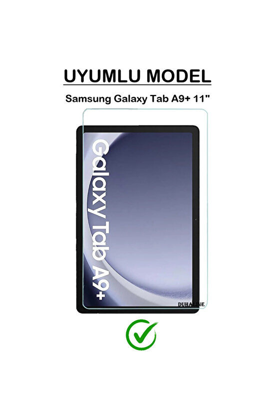 Samsung Galaxy Tab A9 Plus 11 İStandlı Tablet Kılıfı + Kırılmaz Ekran Koruyucu+ Dokunmatik Kalem