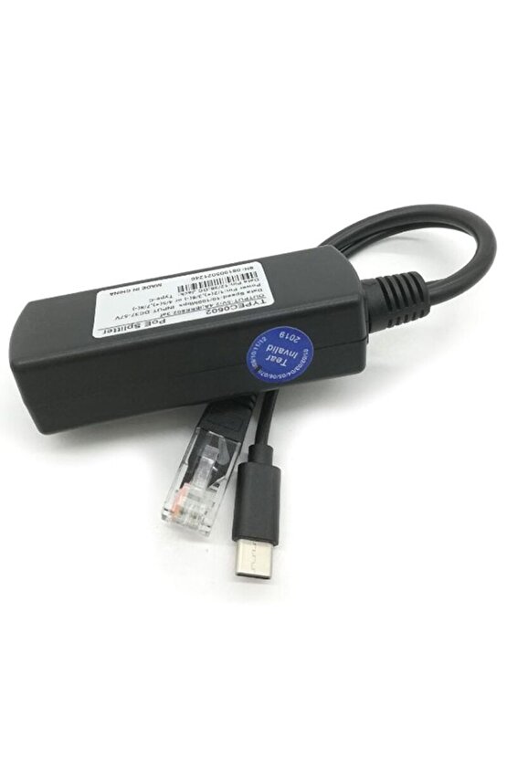 Poe Typ C Dönüştürücü Etherne Splitter 48vto5v