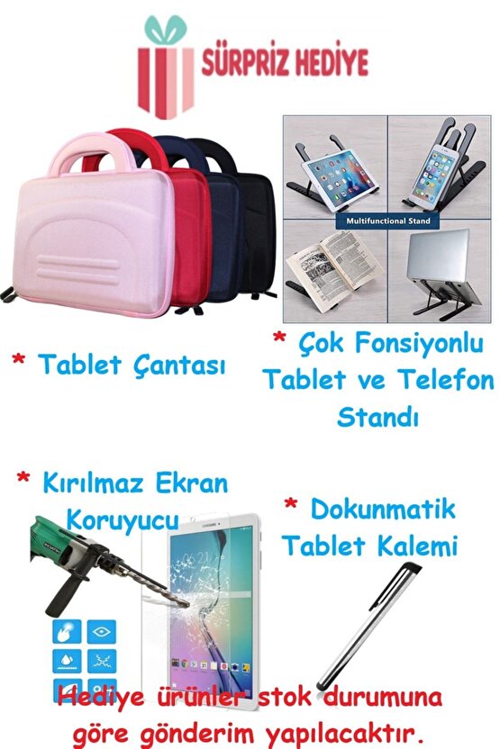 Samsung Galaxy Tab A8 Lte Sm-x207 10.5 Uyumlu Slim Şarjlı Bluetooth Klavye Ve Mouse Seti