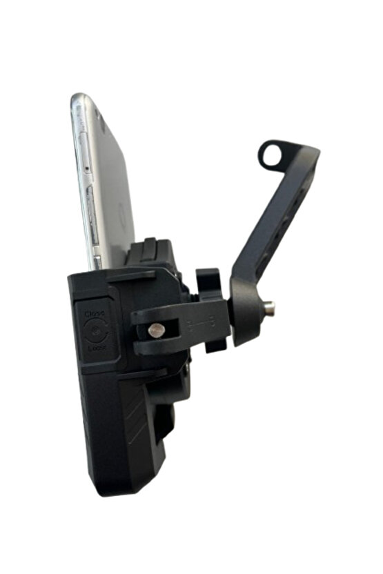 Motosiklet Scooter Atv Bisiklet Yandan Kilitlemeli Ayna Bağlantılı Telefon Tutucu A+++ Kaliteli