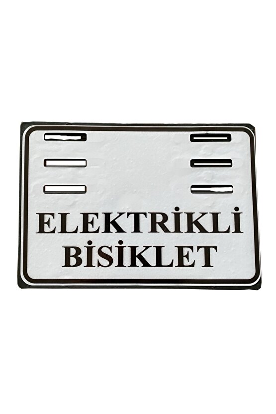Yerli E-Bike Plakalık Plastik