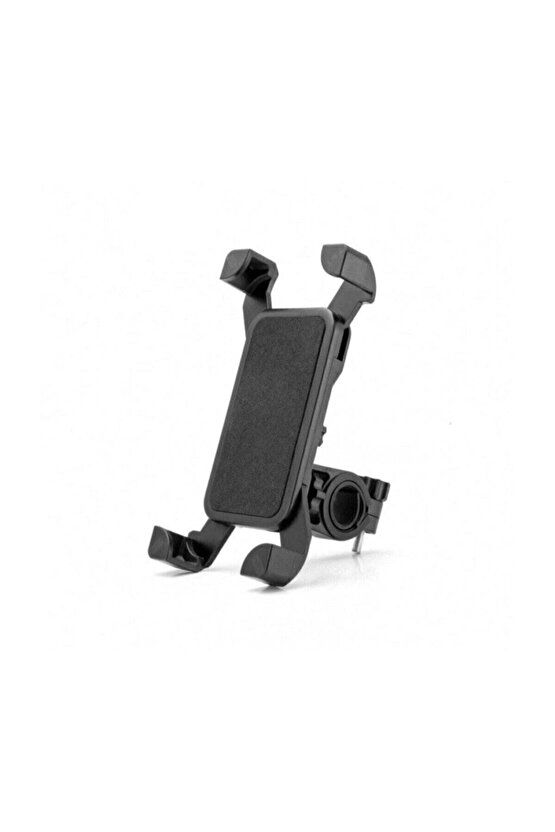 Bisiklet Motosiklet Ayarlanabilir Gidon Bağlantılı Telefon Tutucu Siyah