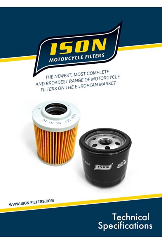 Ison Ison-155 2014-2023 KTM 390 RC Uyumlu Yağ Filtresi