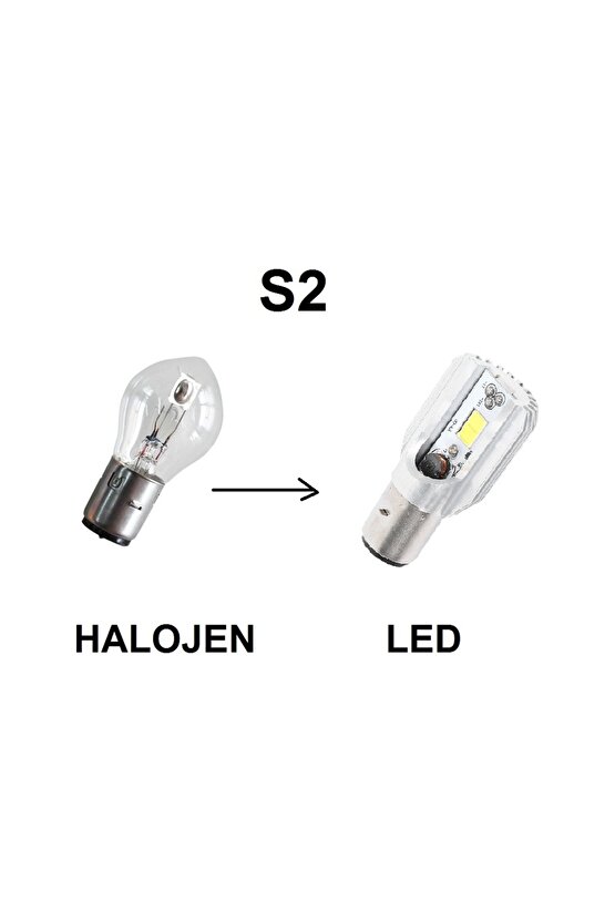 Power Led 12v 3535w Kesik Tip Ampul S2 Beyaz Işık