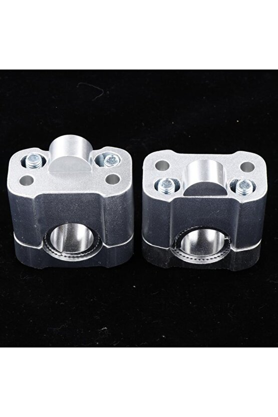 430 2 Parça Motosiklet Gidon Yükselticil 22 mm. 28 mm Nikel Takım