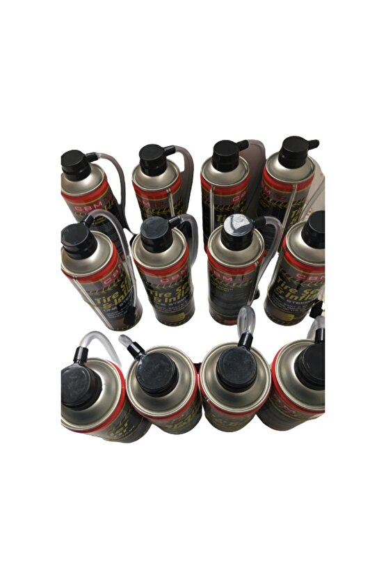 Araç Oto Motosiklet Lastik Onarıcı Tamir Edici Şişirici Sprey Lastik Tamir Kiti 400ML 12Lİ