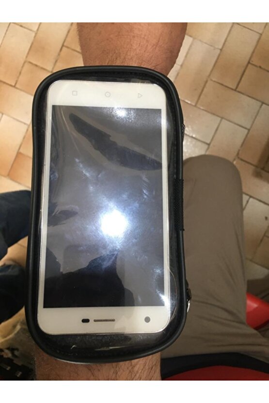 Siyah Su Geçirmez Kol Bağlantılı Lastikli Ayarlı Telefon Tutucu