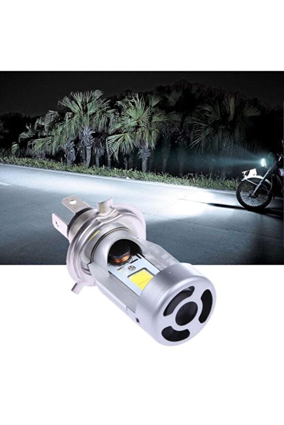 Motorsiklet 12v 3535w Led Zenon Ampul H-4 Beyaz Işık -1012
