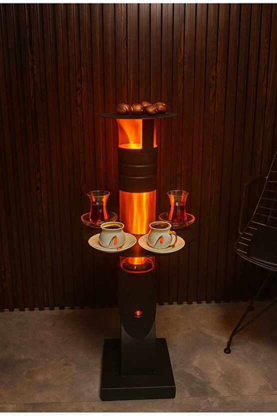 FÜZE TİPİ PELET SOBASI CAM SOBA ROKET SOBA BAHÇE CAM BALKON KIŞ BAHÇESİ CAFE KAMP TİPİ TEPSİLİ KÜÇÜK