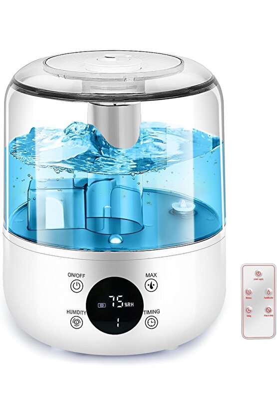 3L HUMUDİFİER ODA HAVA NEMLENDİRİCİ BUHAR MAKİNESİ AROMA DİFİZÖR BÜYÜK BOY KUMANDALI