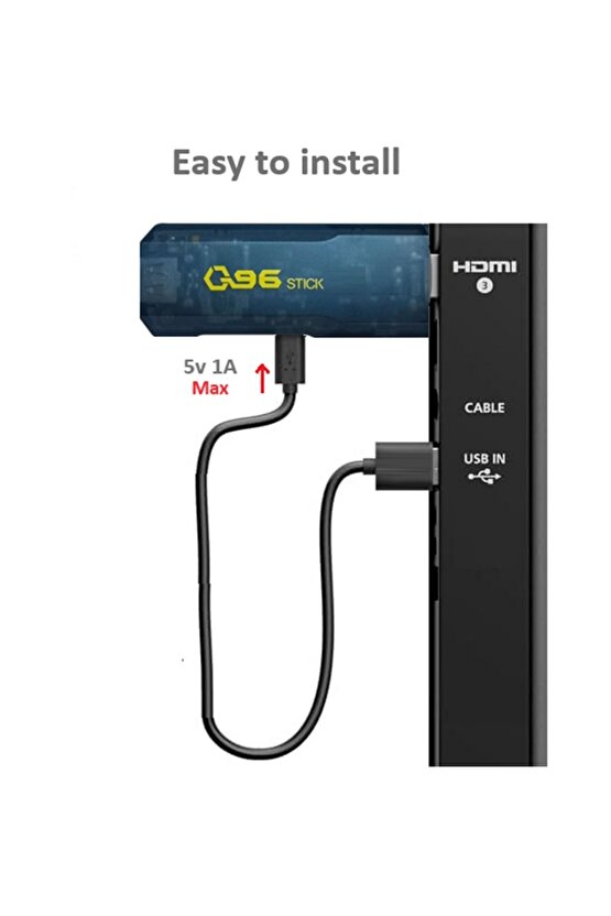 Q96 TV STİCK 4k Ultra Hd Android Tv Box Tv Stick Ram:8gb Rom:128gb Android 11 Media Player