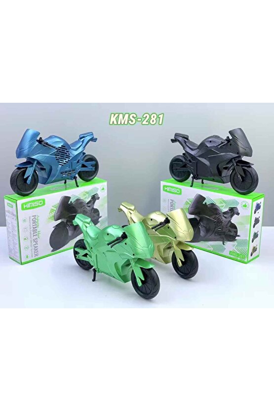 KMS-281 ŞARJLI BLUETOOTH HOPARLÖR 5W MİNİ RADYO SD KART USB GİRİŞLİ SES BOMBASI TWS ÖZELLİKLİ MOTOR