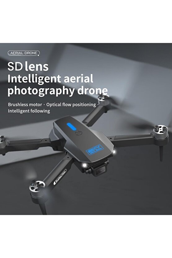 ÇİFT KAMERA VE BATARYALI DRONE UZAKTAN KUMANDALI APP DESTEKLİ BRUSHLESS MOTOR QUADCOPTER OPTİK DURUŞ