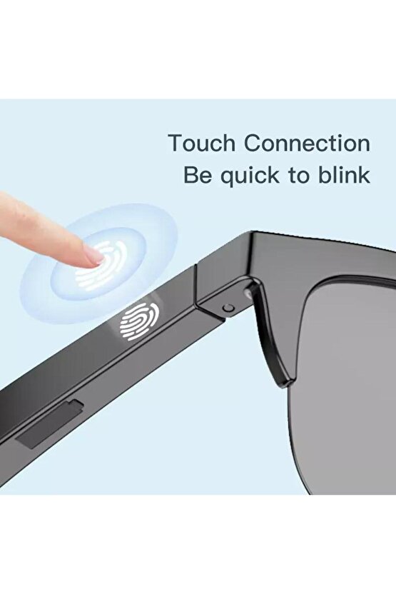 spor müziği için Bluetooth kulaklık güneş gözlüğü UV dokunmatik akıllı bluetooth hoparlör gözlük