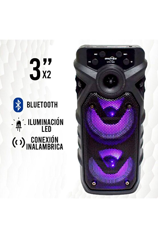 BLUETOOTH SPEAKER KABLOSUZ ŞARJLI HOPARLÖR LED IŞIKLI PARTY BOX