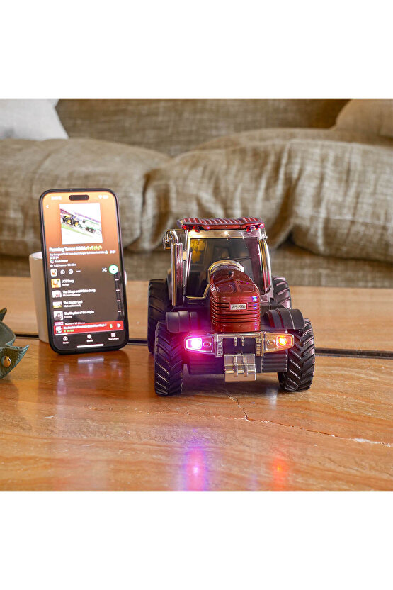 TRAKTÖR ŞEKLİNDE BLUETOOTH HOPARLÖR ŞARJLI KABLOSUZ SPEAKER FM SD KART USB