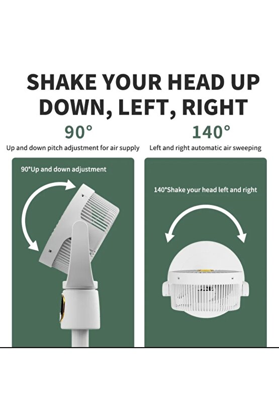 ŞARJLI MASAÜSTÜ VE AYAKLI UZAYABİLİR FAN 4 KADEME LED IŞIKLI SERİNLETİCİ VANTİLATÖR EV OFİS KAMP