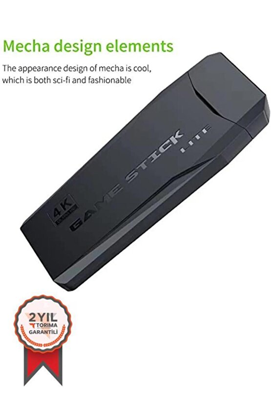 GC-05 Siyah 2.4g Çift Kablosuz Atari Denetleyici Video Oyun Konsolu