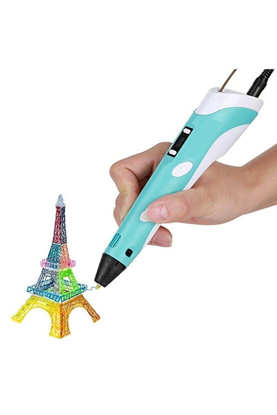 3d Pen - Üç Boyutlu Yazıcı Kalem Printer 3 Renk Filament