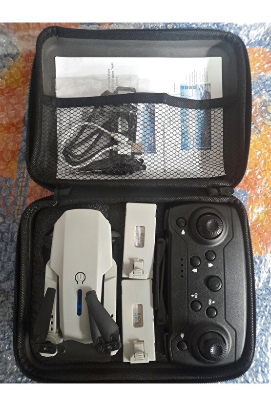 E88 Pro Mini Drone Kameralı Drone App Kontrol Wifi Li Katlanabilir Quatcopter(1 BATARYA)