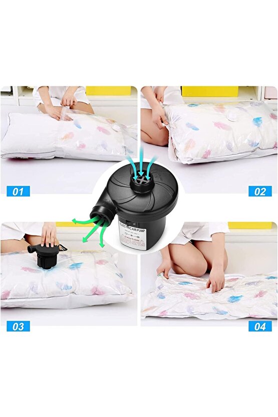 220v Elektrikli Hava Pompası ve vakum Şişme Yatak Bot Simit Şişme Koltuk Deniz Yatağı Pompa Air Pump