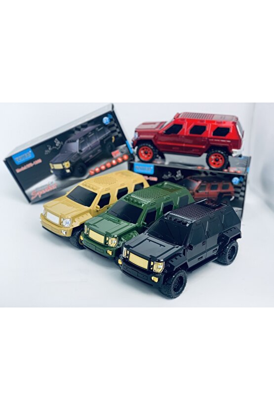 Ws-1869 Jeep Oto Tasarımlı Bluetooth Hoparlör Sd Kart Usb Fm Radyolu Kablosuz Speaker
