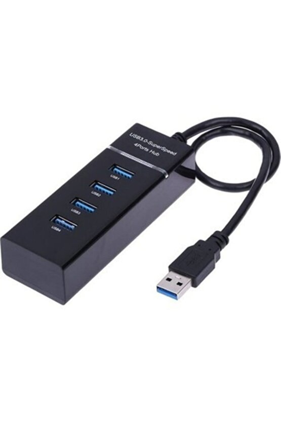 4 Port 3.0 Usb Çoklayıcı 30 Cm Kablo 3.0 Usb Hub
