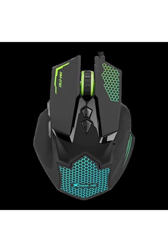 Gm-216 Blacklıt 3600dpı Optik Kablolu Oyuncu Mouse